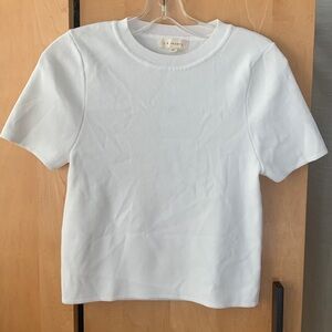 PacSun LA Hearts knit short sleeve sweater white knit tee